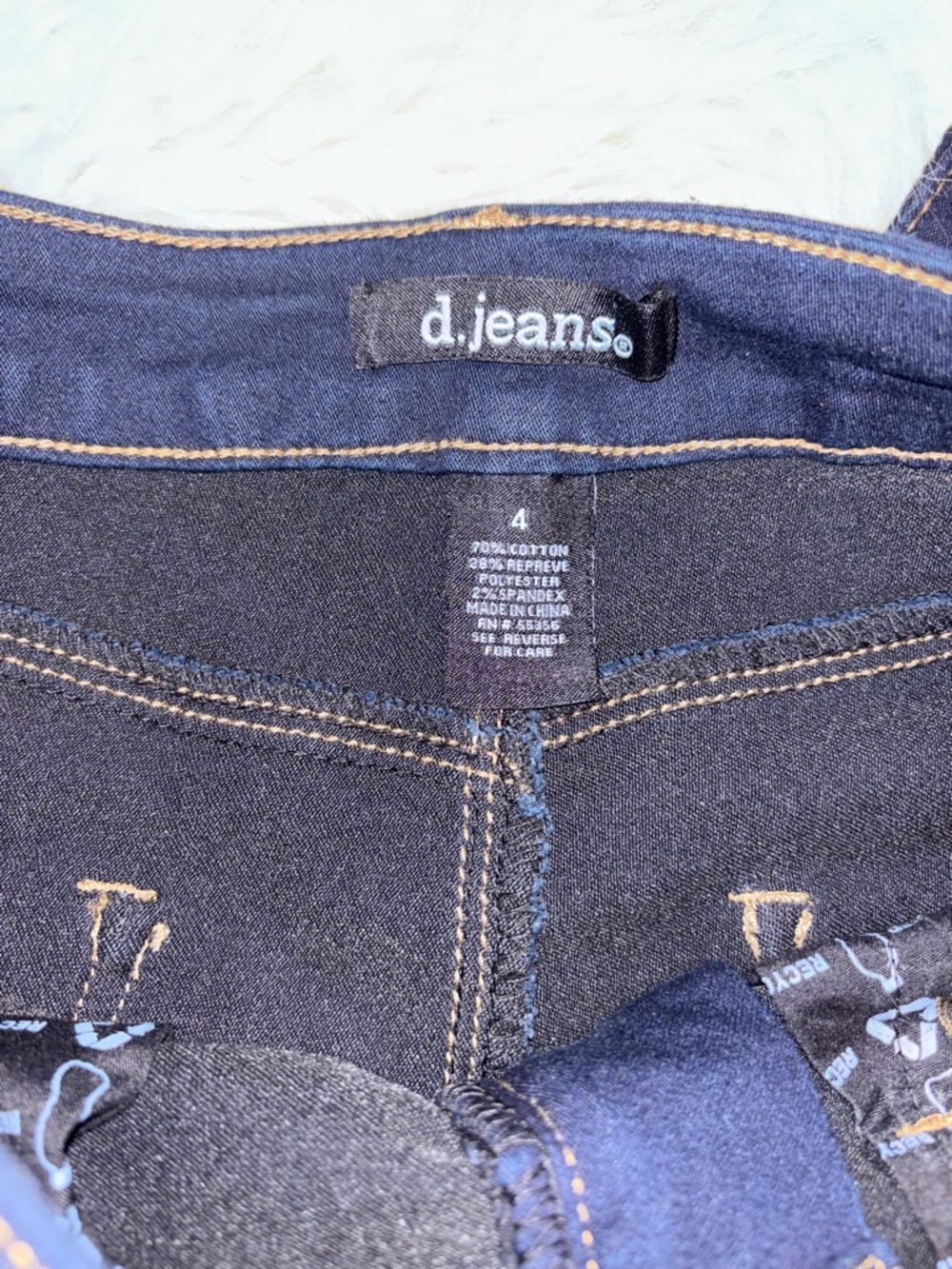 d. jeans super dark rinse high waist skinny jeans size 4 NWT - Picture 3 of 3